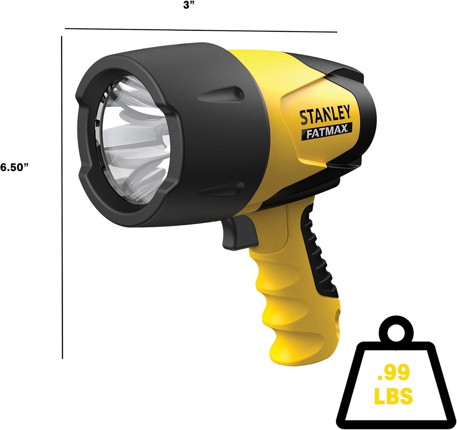 Yellow and Black Rechargeable Waterproof LED Spotlight