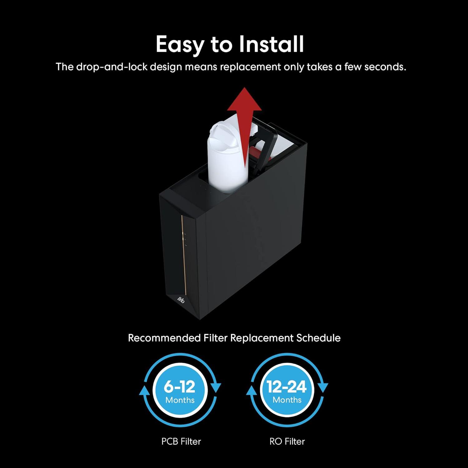 Brio Reverse Osmosis Membrane Replacement Filter for Brio Model TROE600PRISM, Piece Count 1