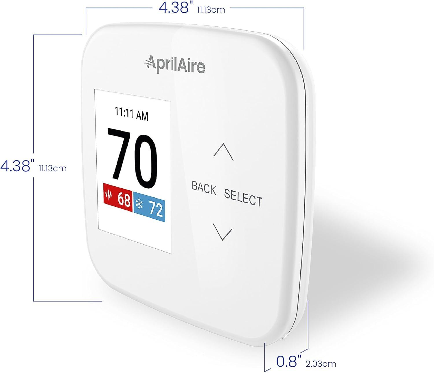 White Digital Programmable Universal Thermostat with LCD Display