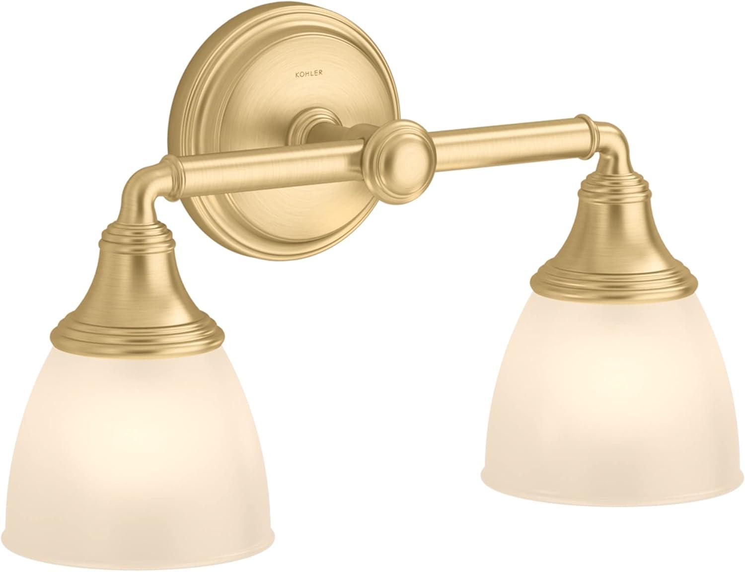 Devonshire 2 Light Indoor Bathroom Vanity Light Fixture, Position Facing Up or Down, UL Listed