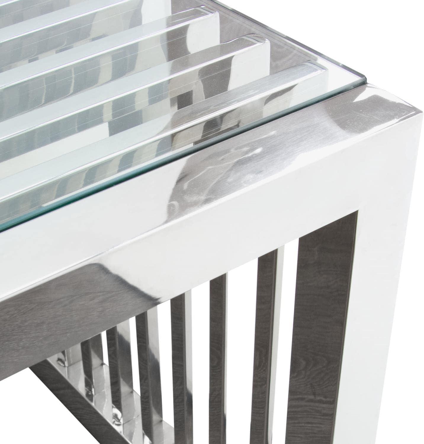 Diamond Sofa Soho Glass Top Single Coffee Table