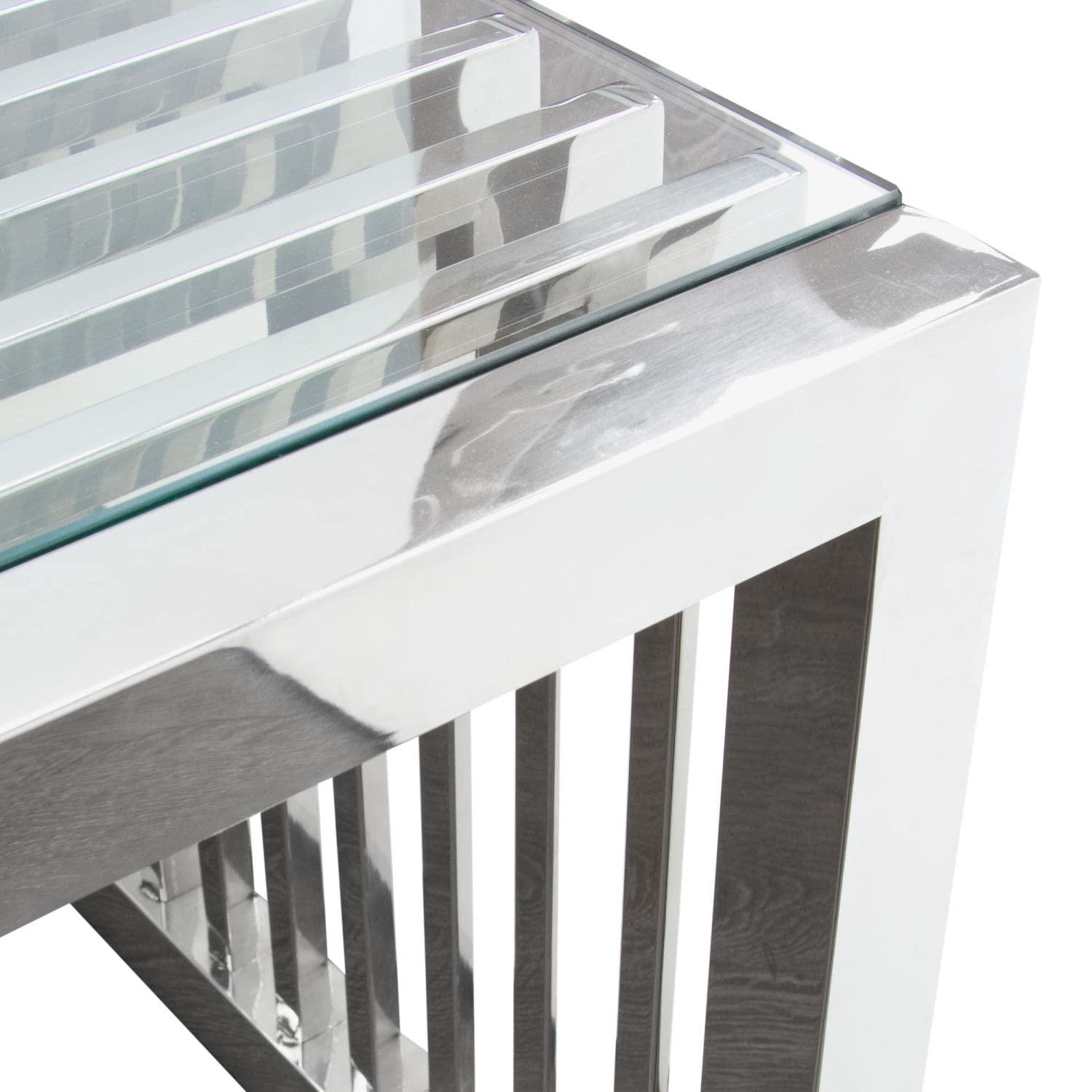 Diamond Sofa Soho Glass Top Single Coffee Table