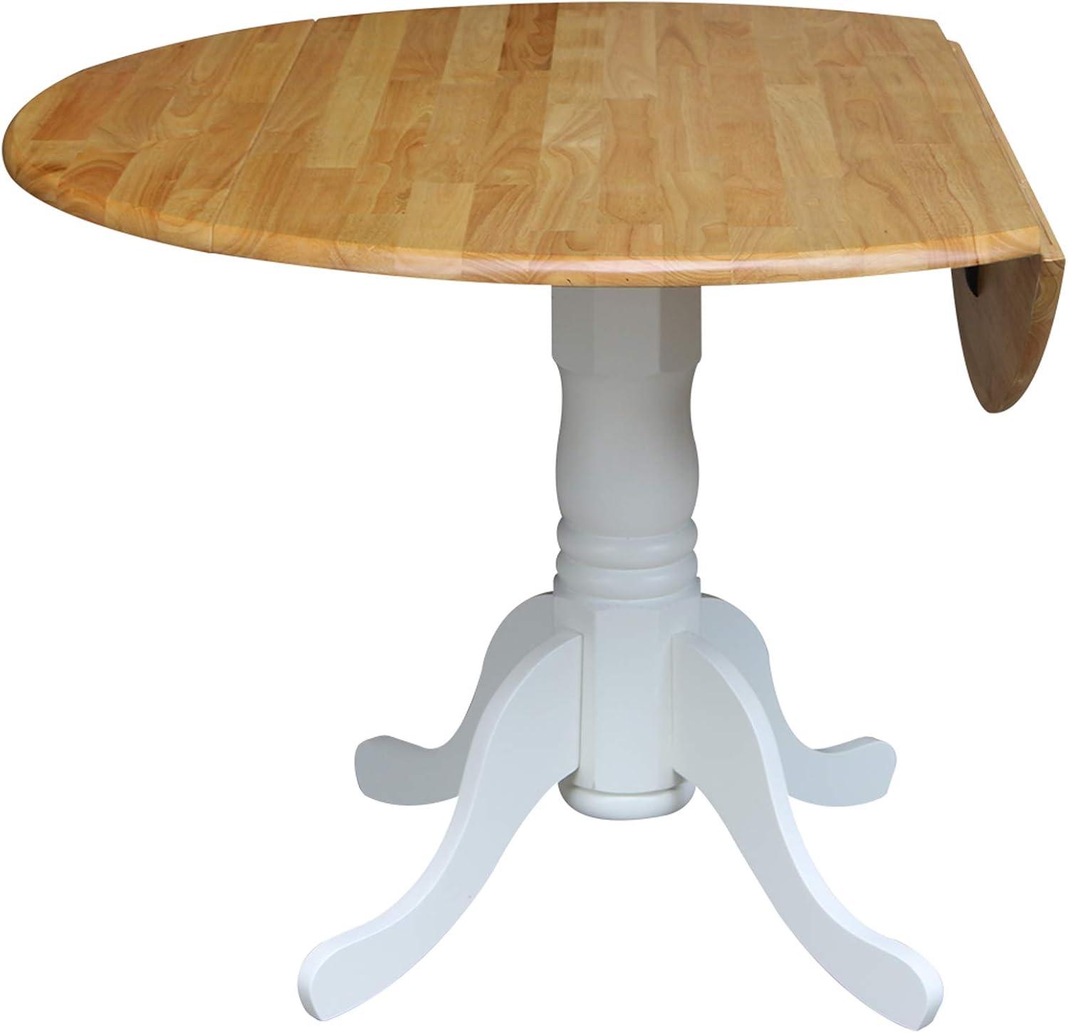 42" Mason Round Dual Drop Leaf Dining Table - International Concepts