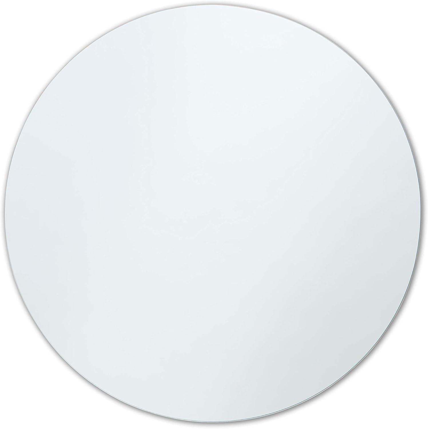Better Bevel 30" x 30" Frameless Round Mirror | Polished Edge
