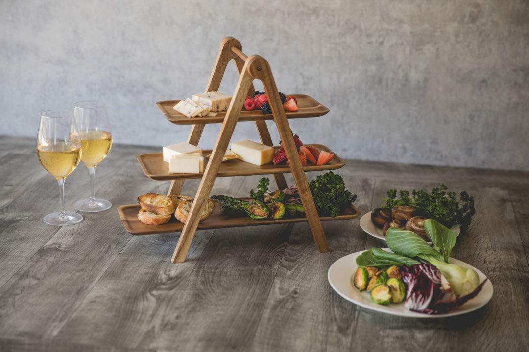 Union Rustic 3 Tiered Serving Tray - Charcuterie Boards - Wood Serving Platters Austyn