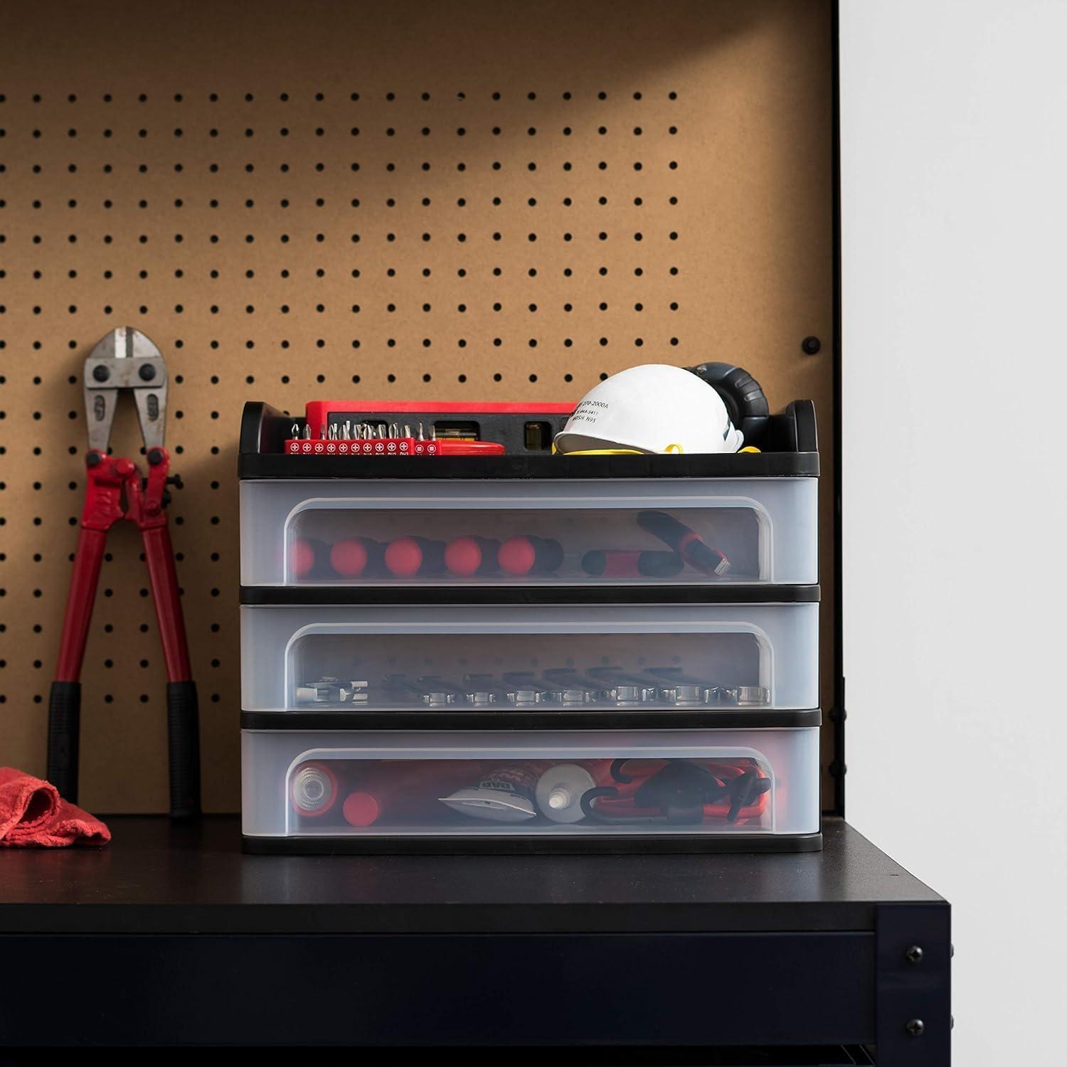 IRIS USA, Inc. Plastic Stackable Desk Organizer