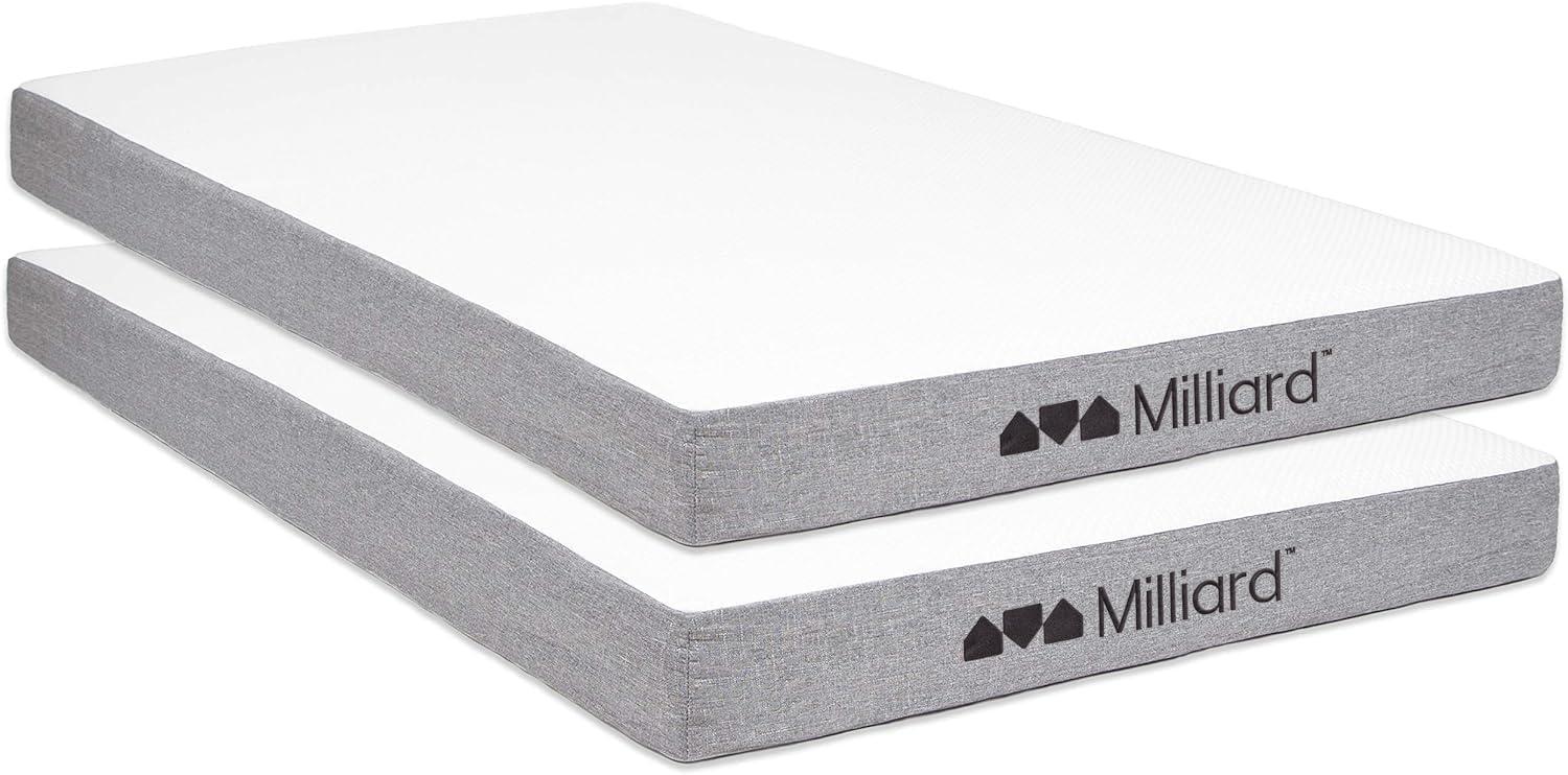 Milliard 5 Inch Twin Memory Foam Trundle Mattress (2)