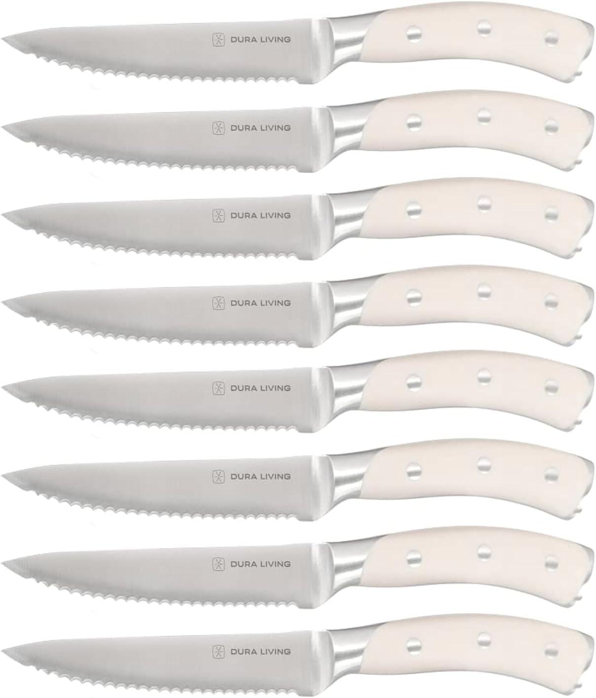 Dura Living Dura Living Elite 8 Piece Forged Stainless Steel Steak Knife Set (Set of 8)