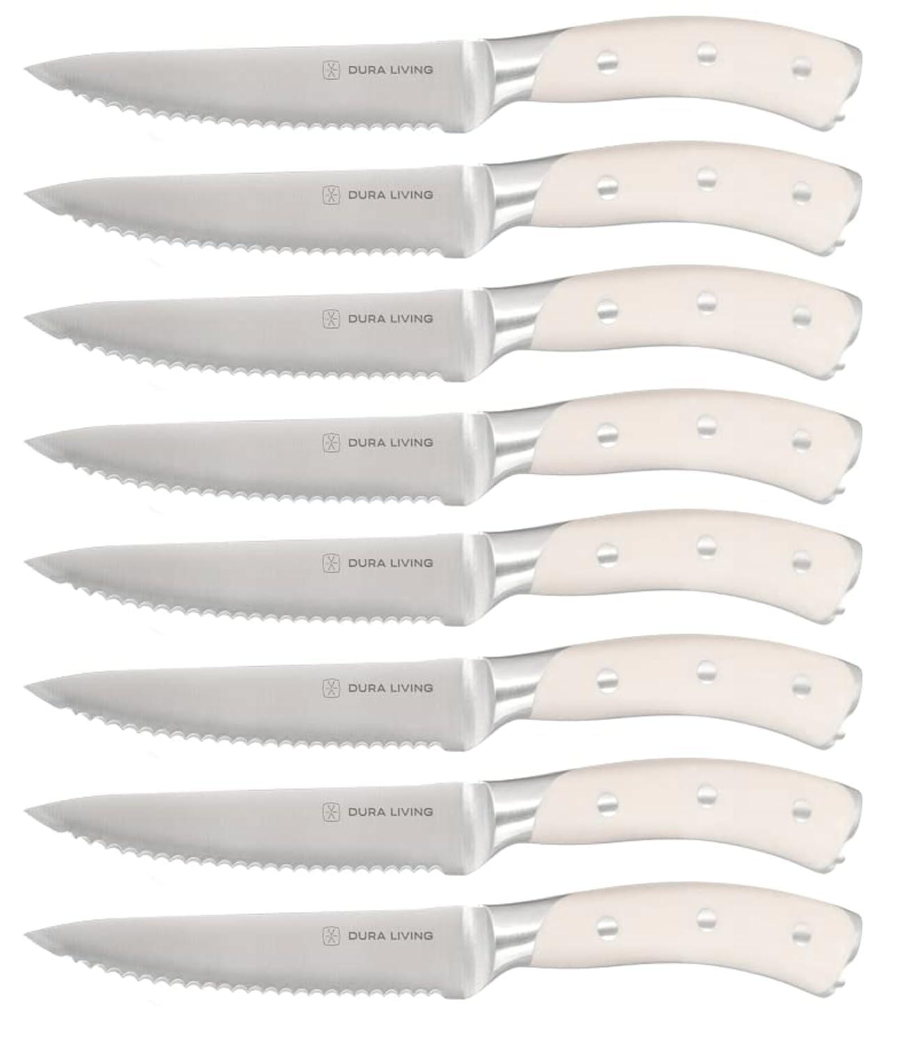 Dura Living Dura Living Elite 8 Piece Forged Stainless Steel Steak Knife Set (Set of 8)