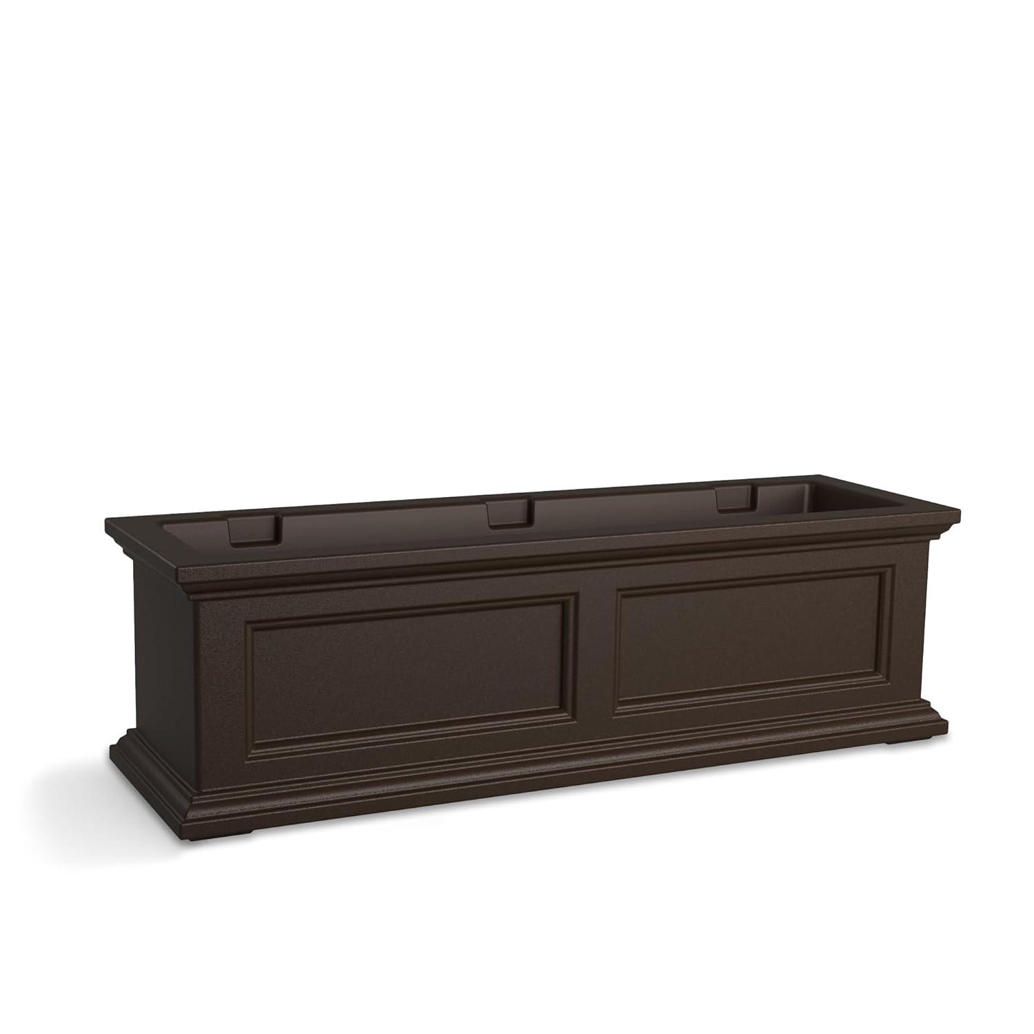 The Anastasiya Resin Window Box Planter with Water Reservoir