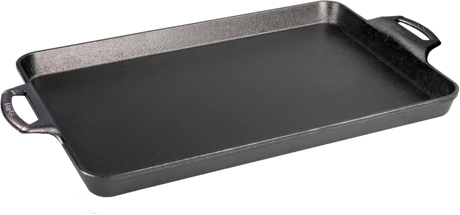 Lodge Black Cast Iron Non-Stick Baking Pan 15.5 x 10.5 Inch