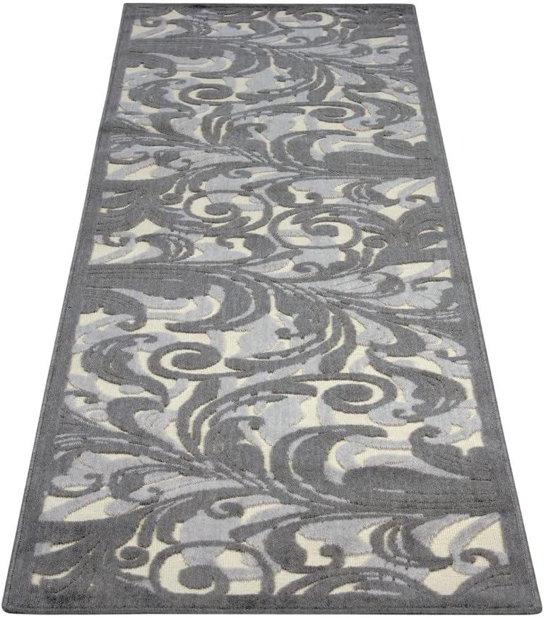 Nourison Graphic Illusions Floral Multicolor 3'6" x 5'6" Area Rug, (4x6)