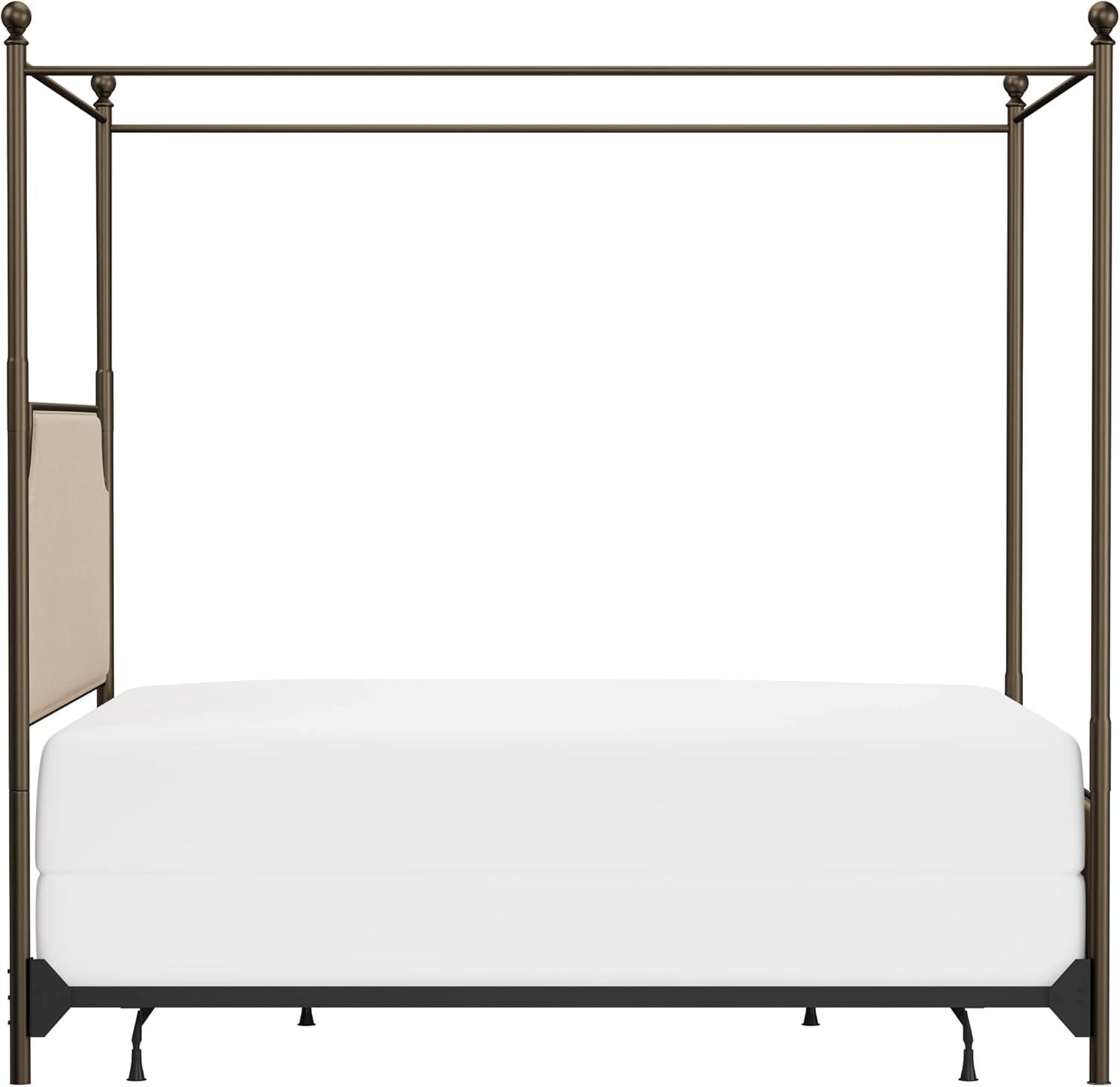 Aasif Upholstered Metal Canopy Bed