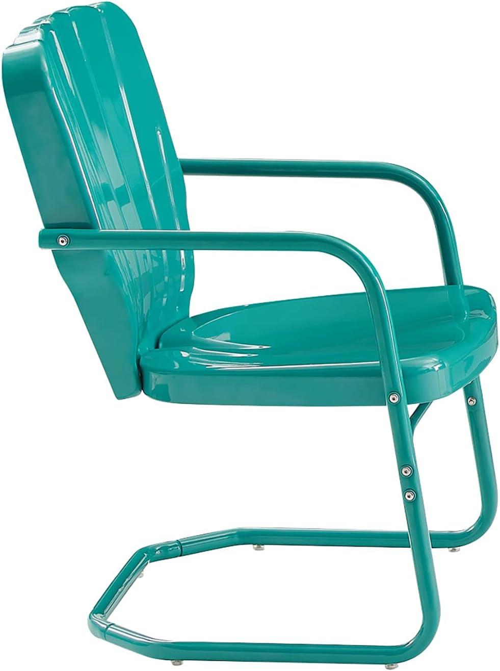 Ridgeland 2pk Outdoor Chairs - Turquoise Gloss - Crosley