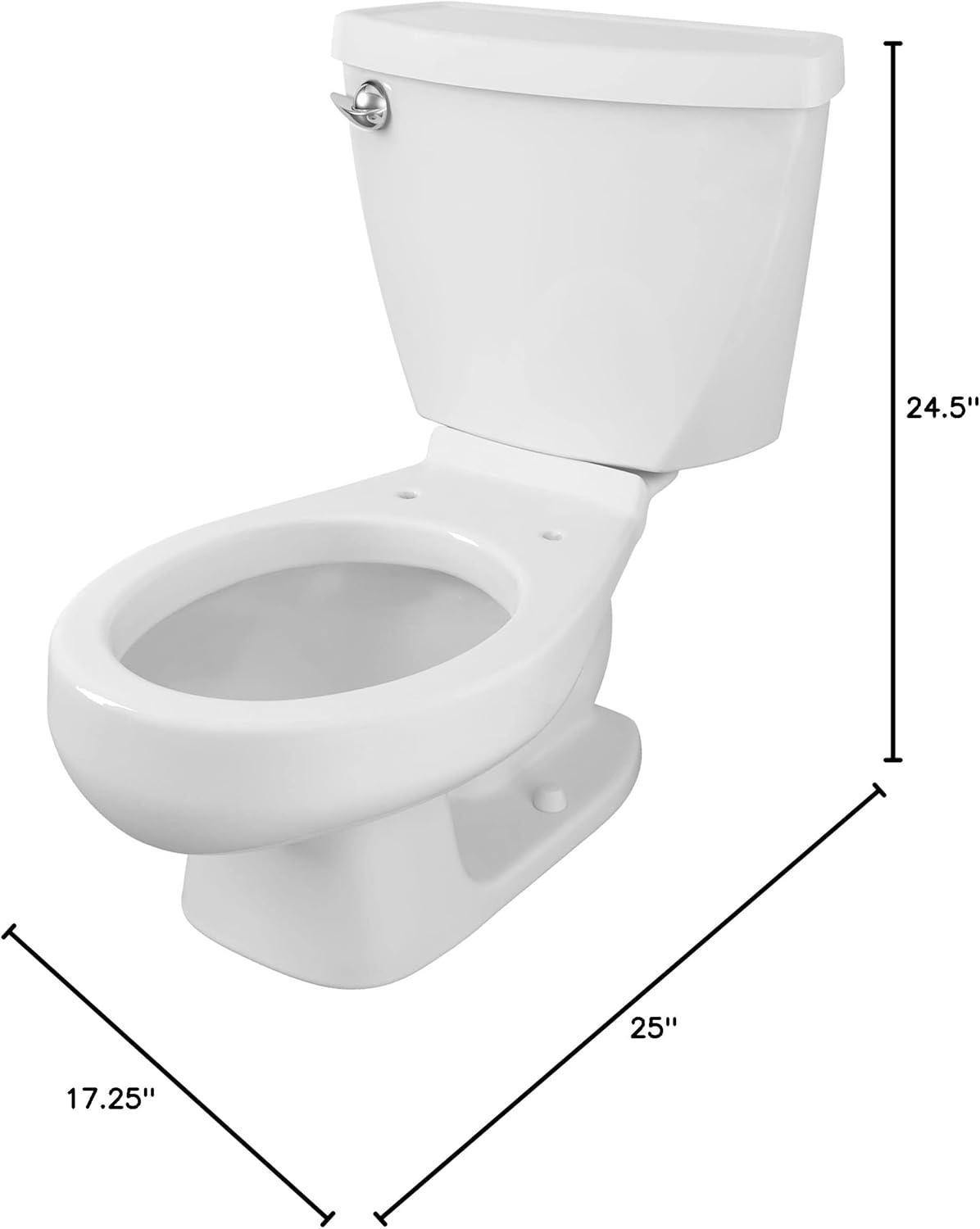 American Standard Baby Devoro FloWise Round Front Toilet 10 in. Height