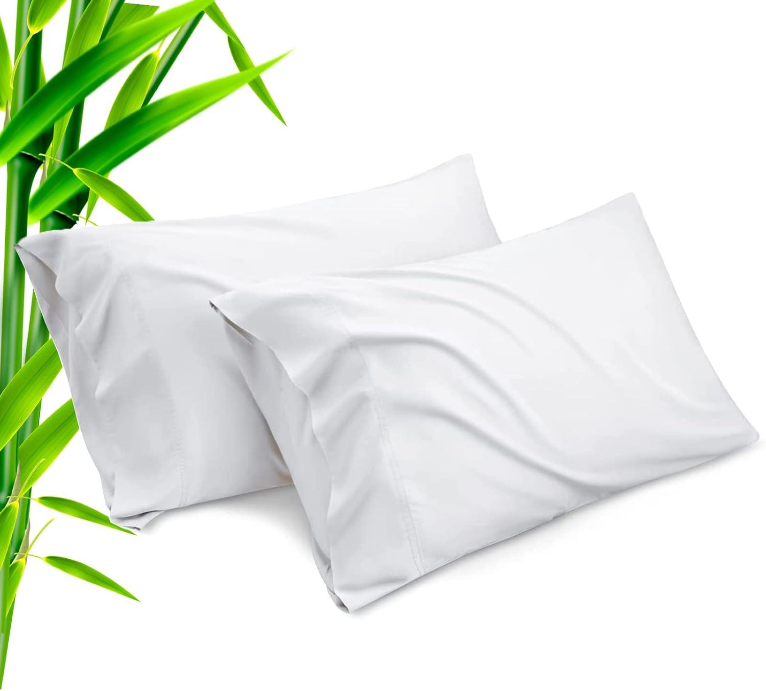 Bedsure Bedsure Pillow Cases Queen Size Set Of 2 - Polyester & Rayon Derived From Bamboo Cooling Pillowcase, Breathable, Soft And Wrinkle-Free Pillow Covers With Envelope Closure, Gifts, 20X30 Inches