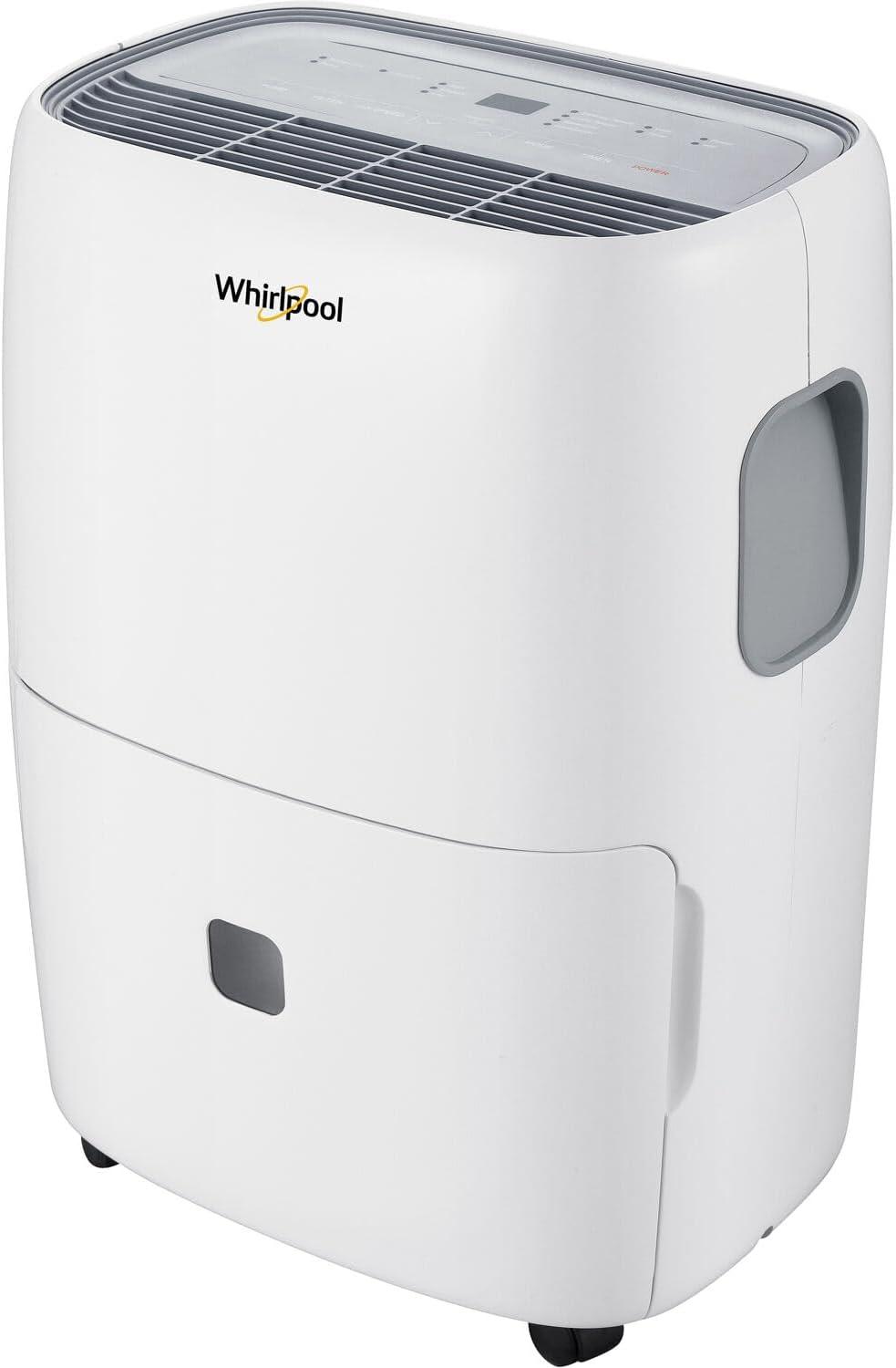 Whirlpool White 30-Pint Portable Energy Star Dehumidifier