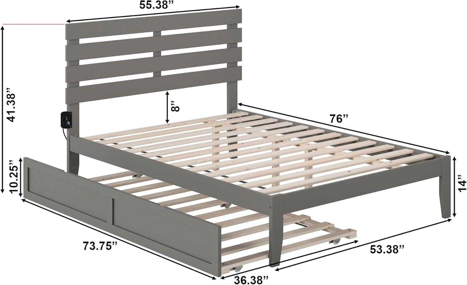 Oxford Bed with USB Turbo Charger and Trundle - AFI