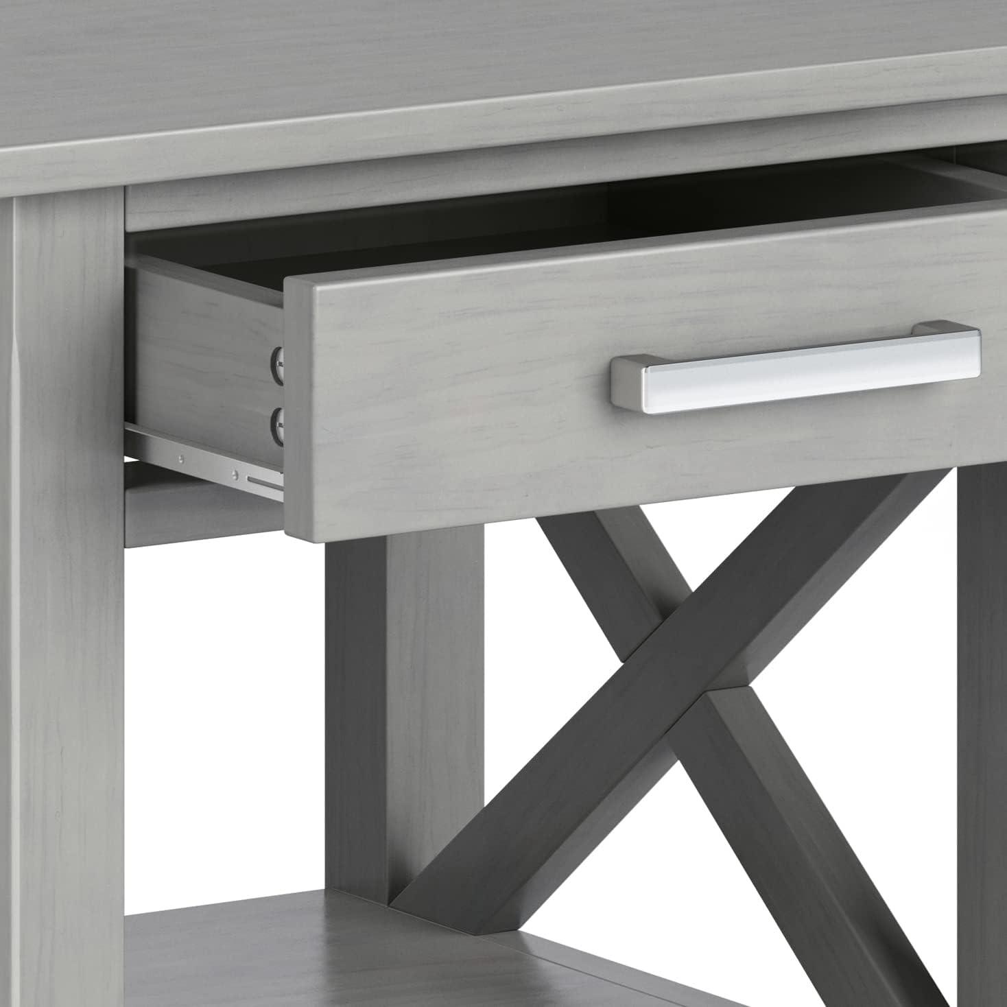 Simpli Home Kitchener 21"W Solid Mango Wood Square End Table with Storage Drawer