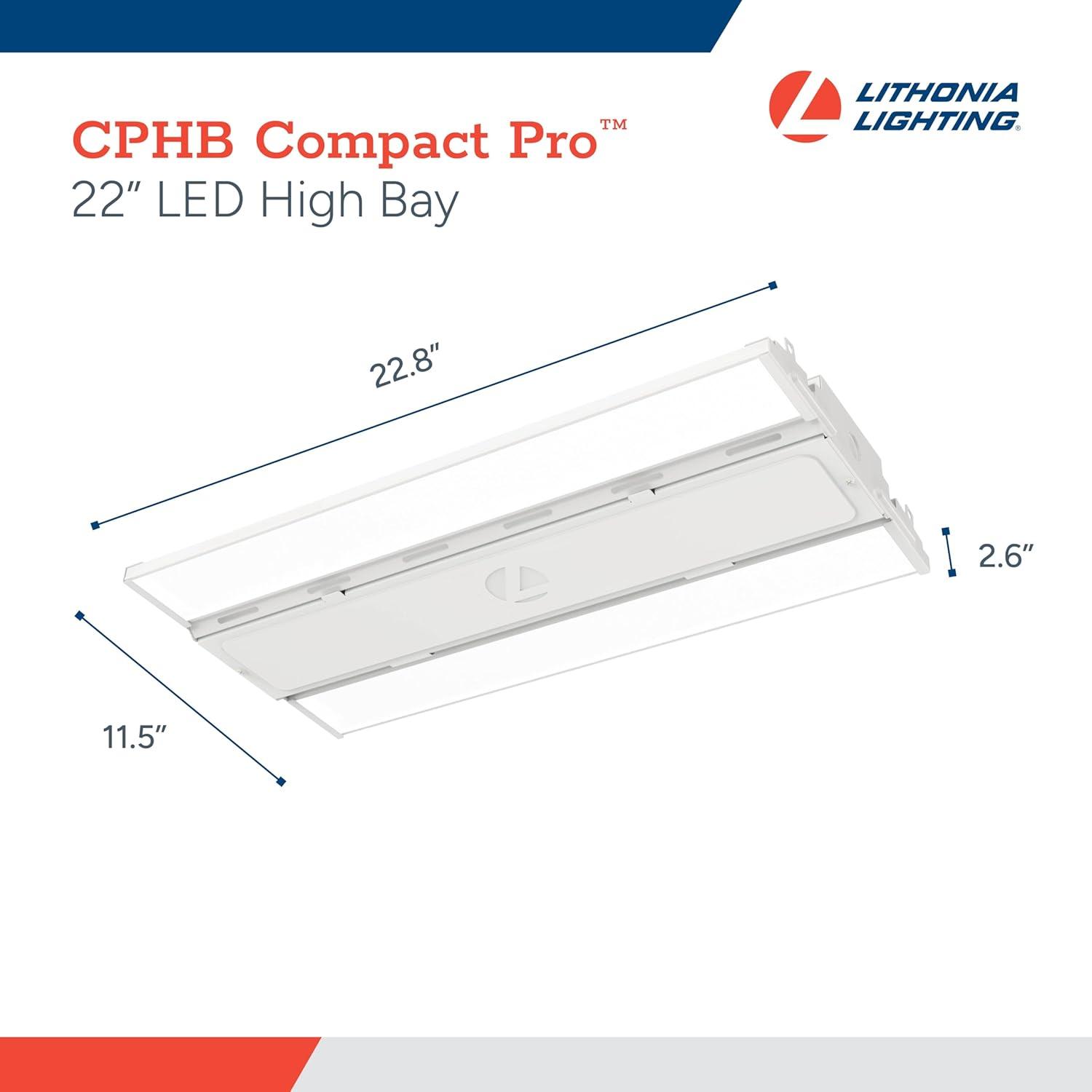 Lithonia Lighting Dimmable Rectangle High Bay Ceiling Light