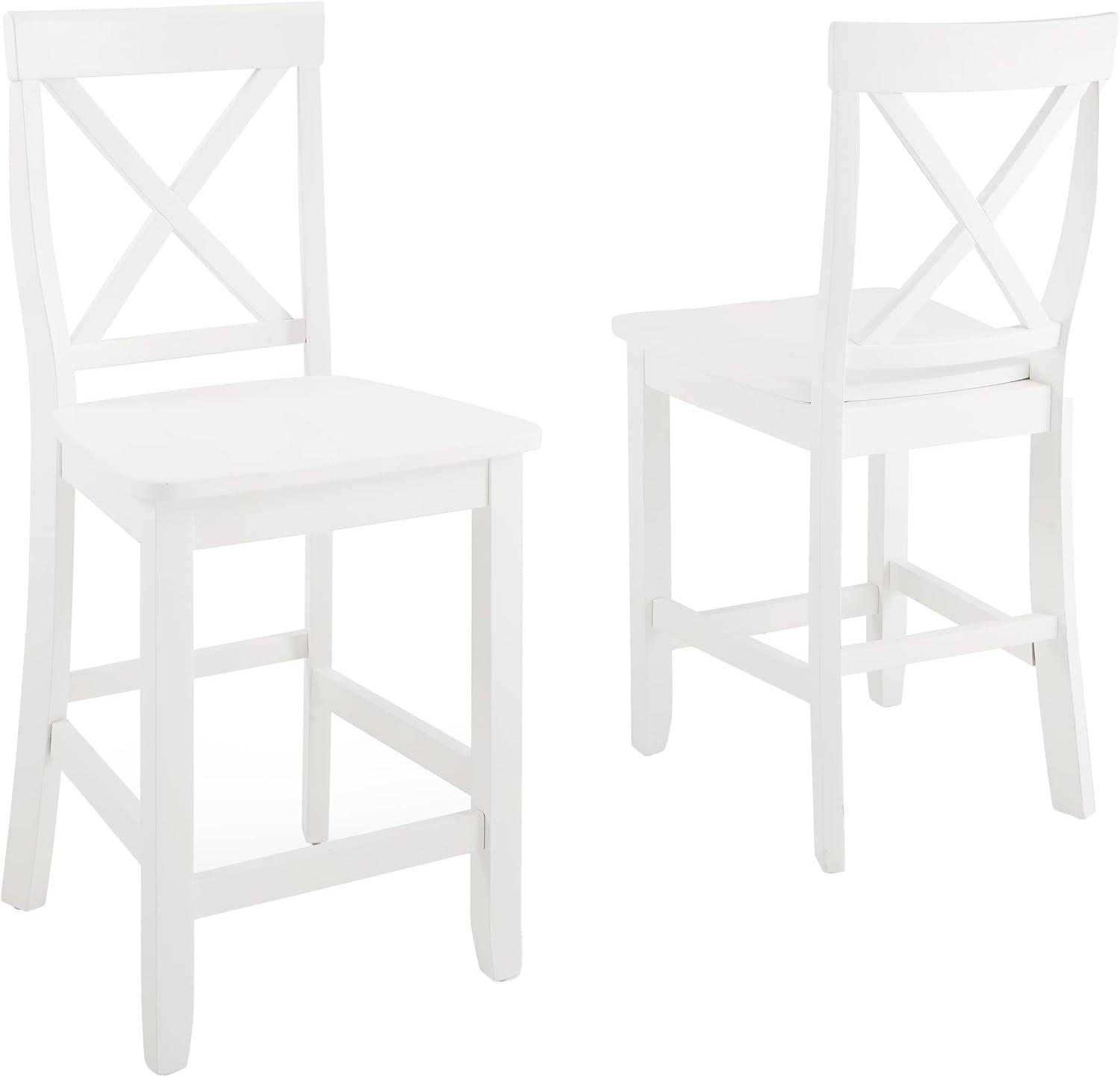 2pc X-Back Counter Height Barstools - Crosley