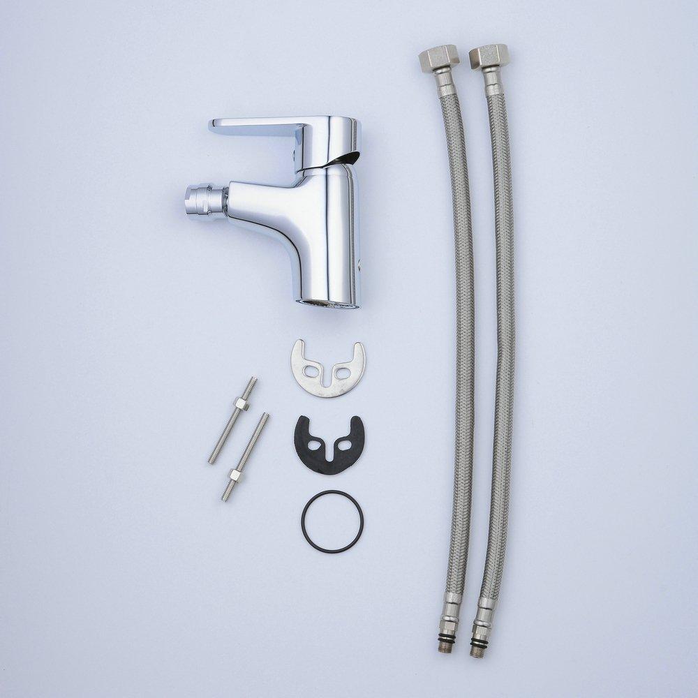 Beelee BL6787 Bath Bidet Faucet Single Hole with Metal Lever Handle