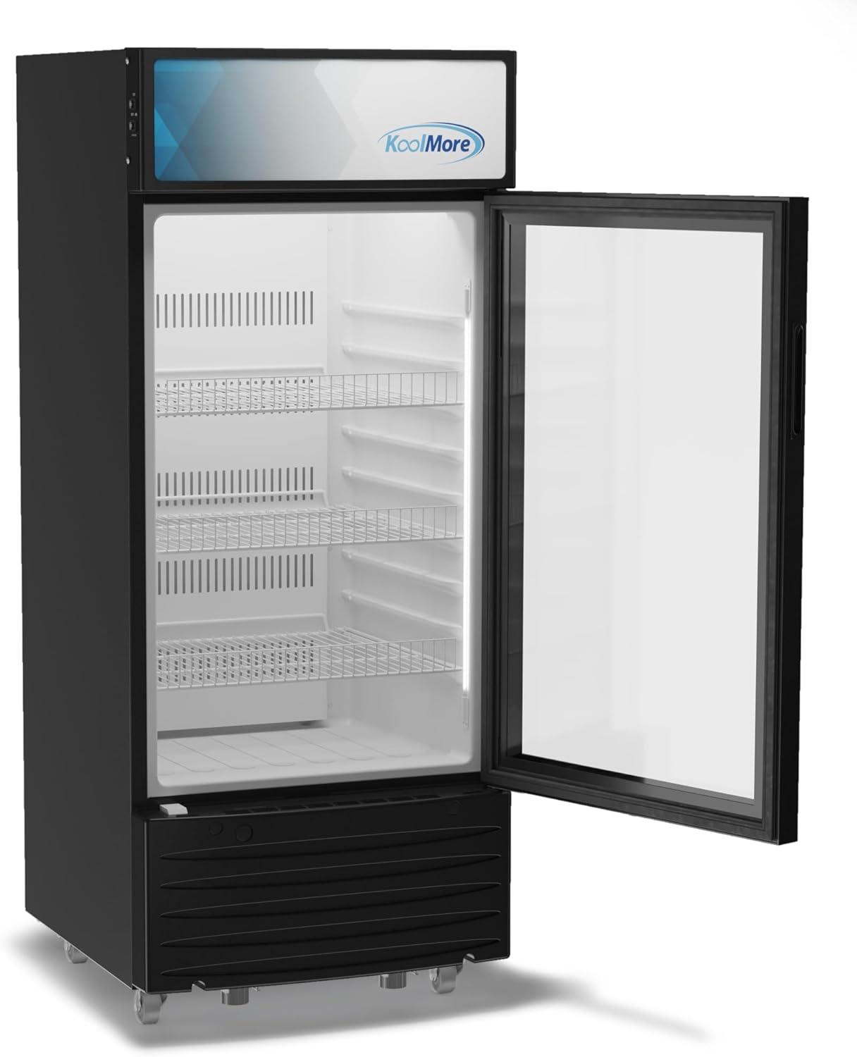 6 cu. ft. One Glass Door Commercial Display Merchandiser Refrigerator (KM-MDR-1D-6C)