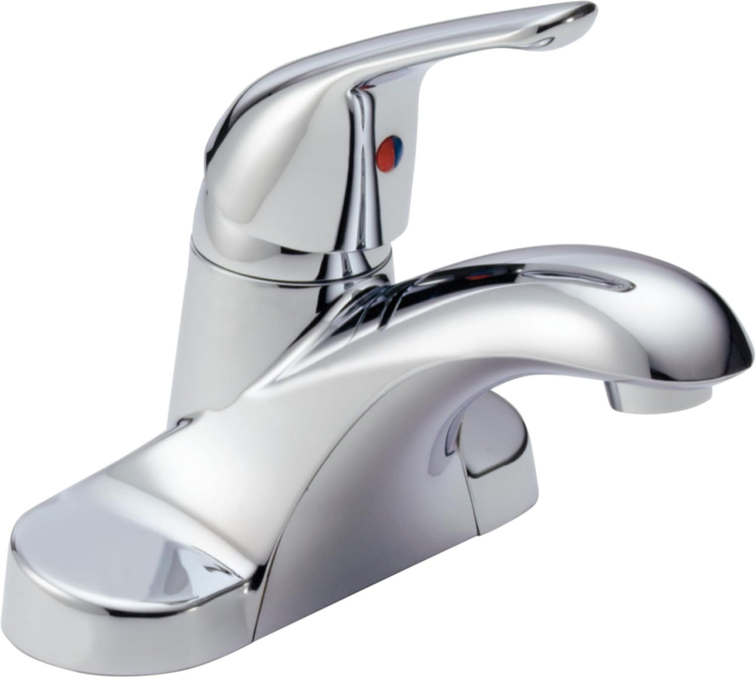 Foundations Centerset Bathroom Faucet, Single handle Bathroom Sink Faucet