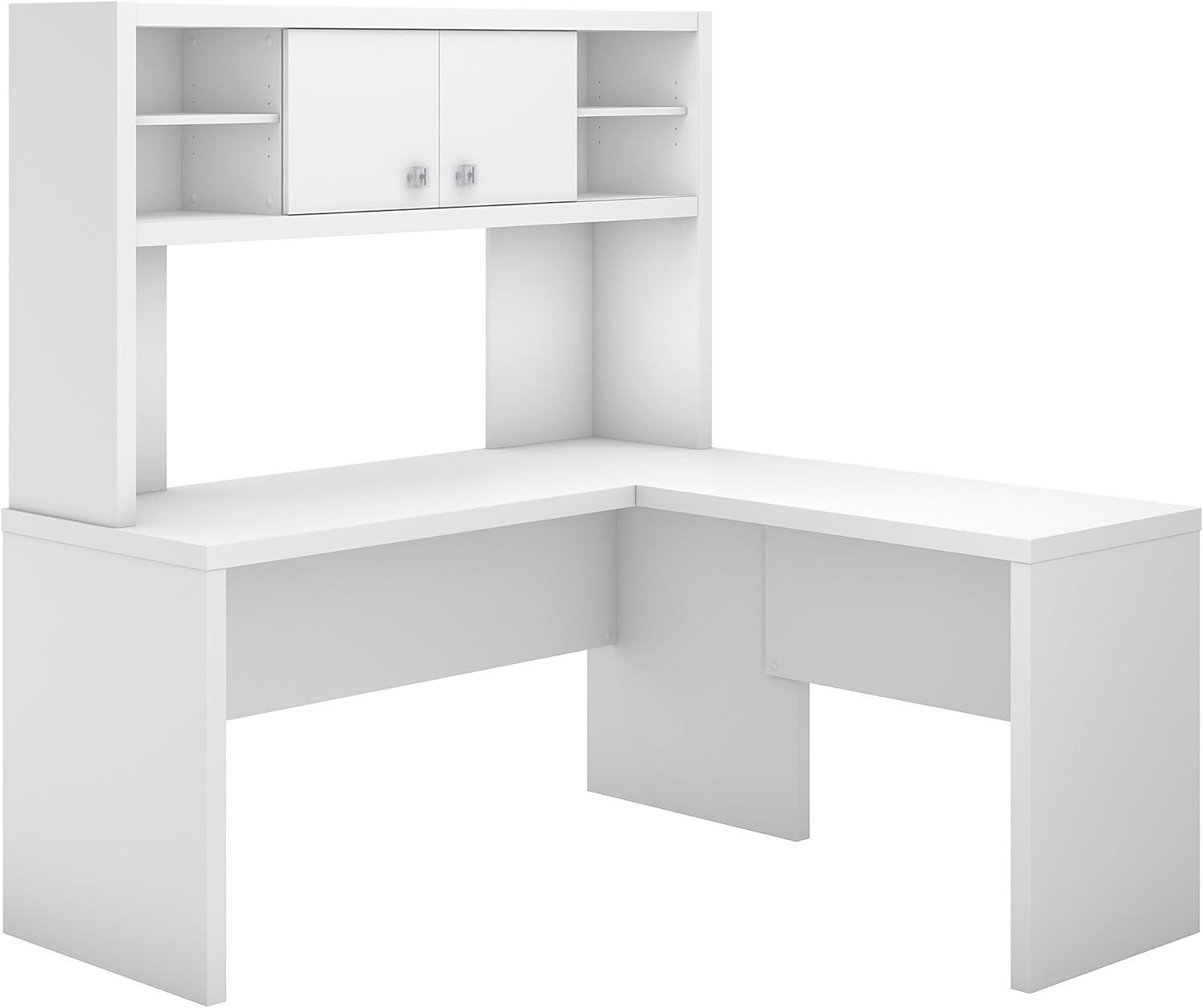 Echo 2-Piece L-Shape Computer Desk Office Set with Hutch