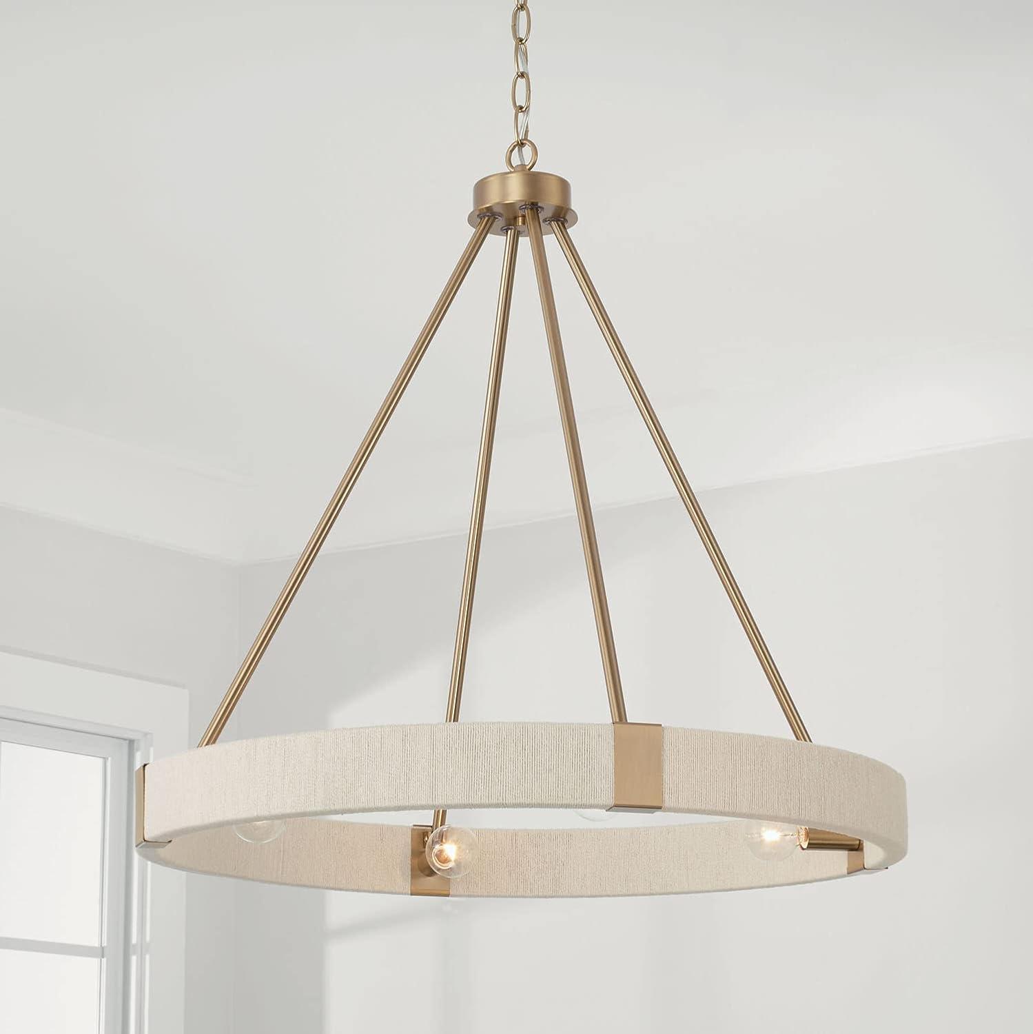 Capital Lighting Delaney 4 - Light Chandelier in  Matte Brass