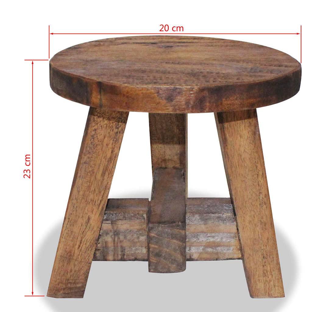VidaXL VidaXL Stool Solid Reclaimed Wood