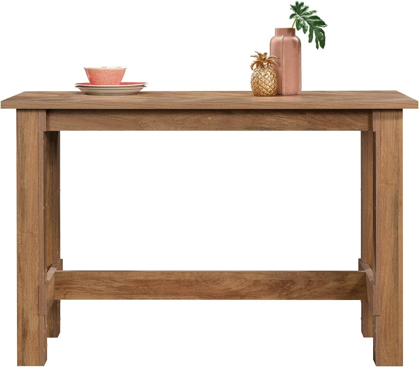 Sauder Boone Mountain Counter-Height Kitchen Dinette Table, Sindoori Mango Finish