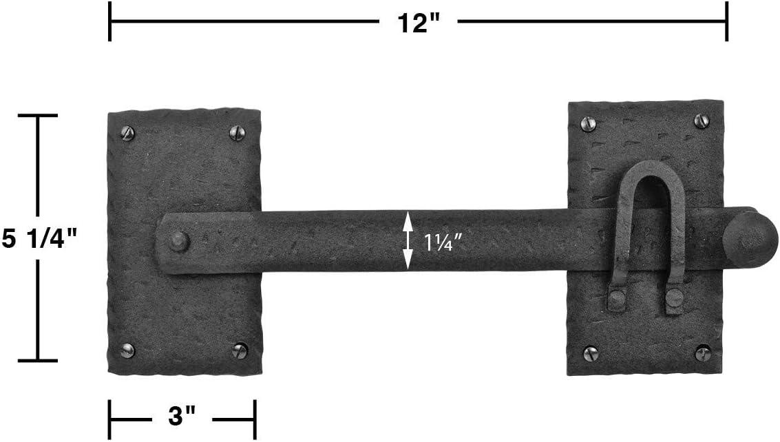 Black Iron Antique Flip Latch for Gates and Doors