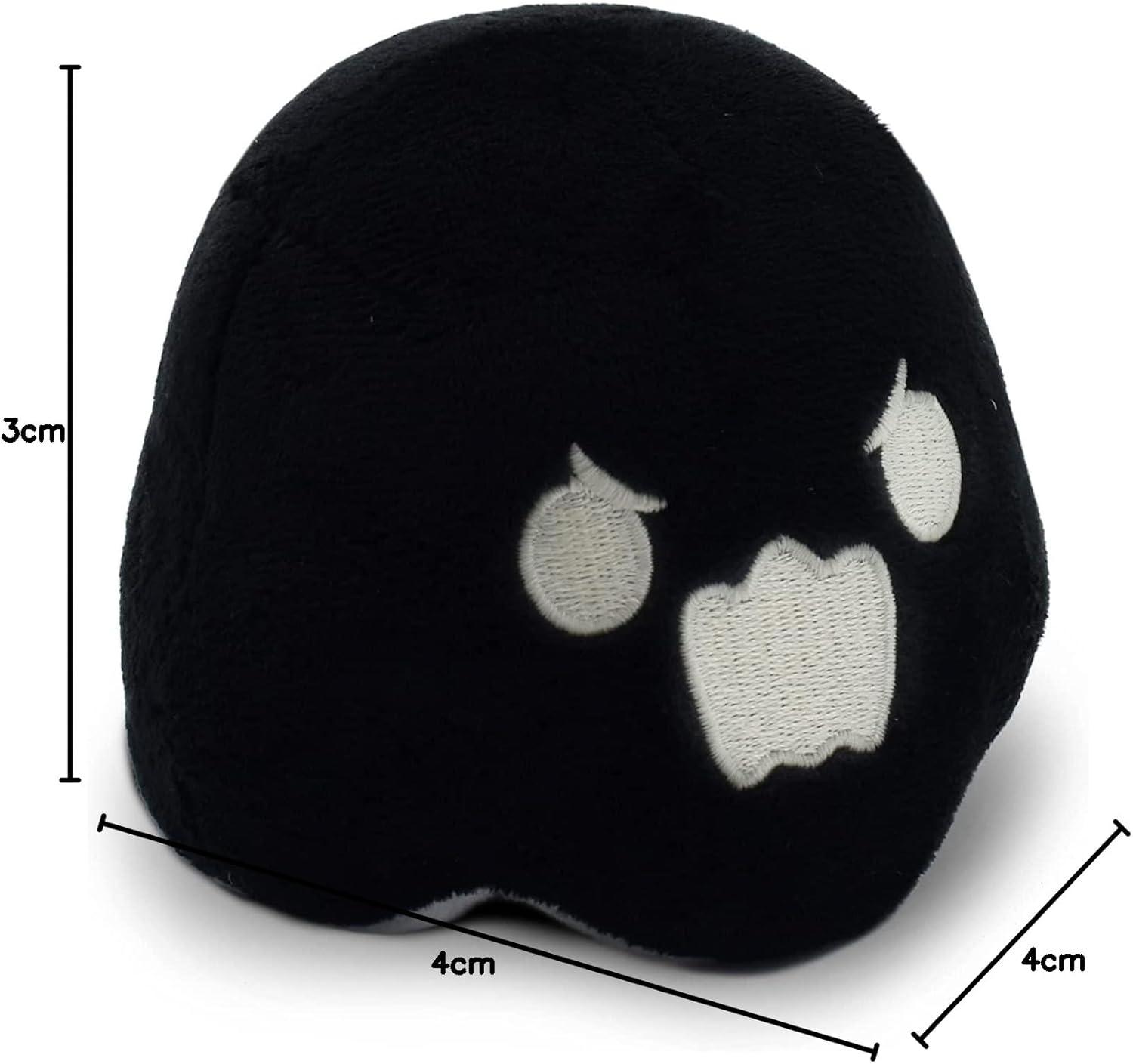 Reversible White and Black Plush Ghost Toy