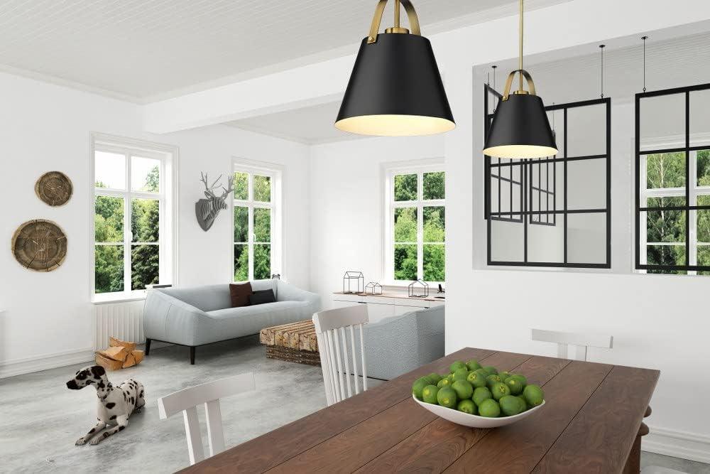 Z-Lite Z-Studio 1 - Light Pendant in  Matte White/Heritage Brass
