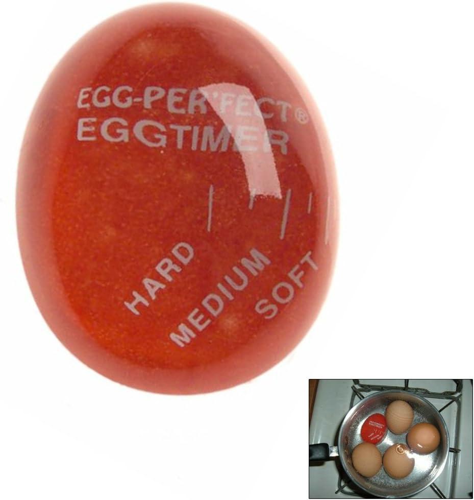 Red Heat-Sensitive Egg Timer for Perfect Boiled Eggs