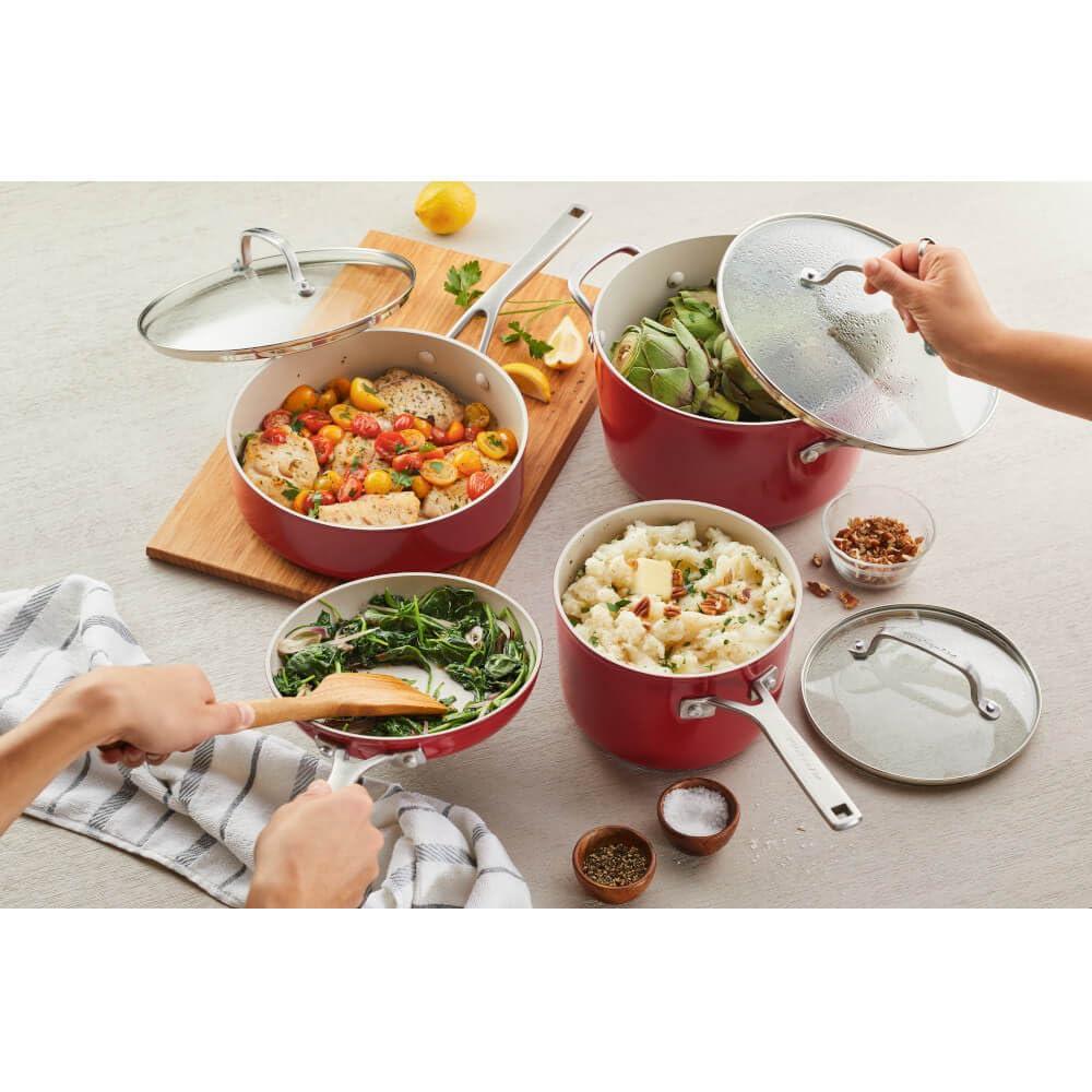 KitchenAid® KitchenAid Hard Anodized Ceramic Nonstick Cookware Pots and Pans Set, 10 Piece