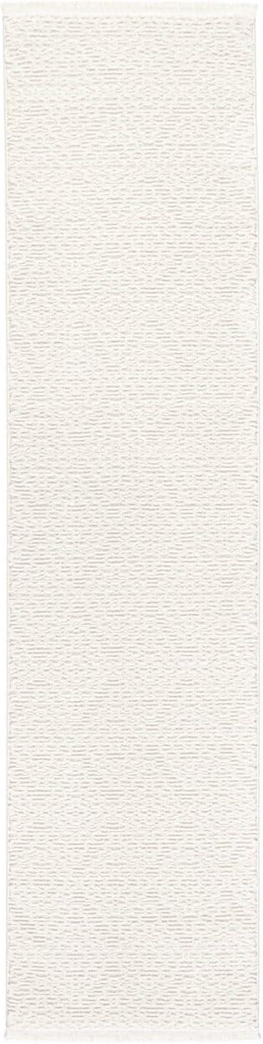 TOWN & COUNTRY LUXE Tretta Modern Geo Area Rug with Plush High-Low Texture, Ivory