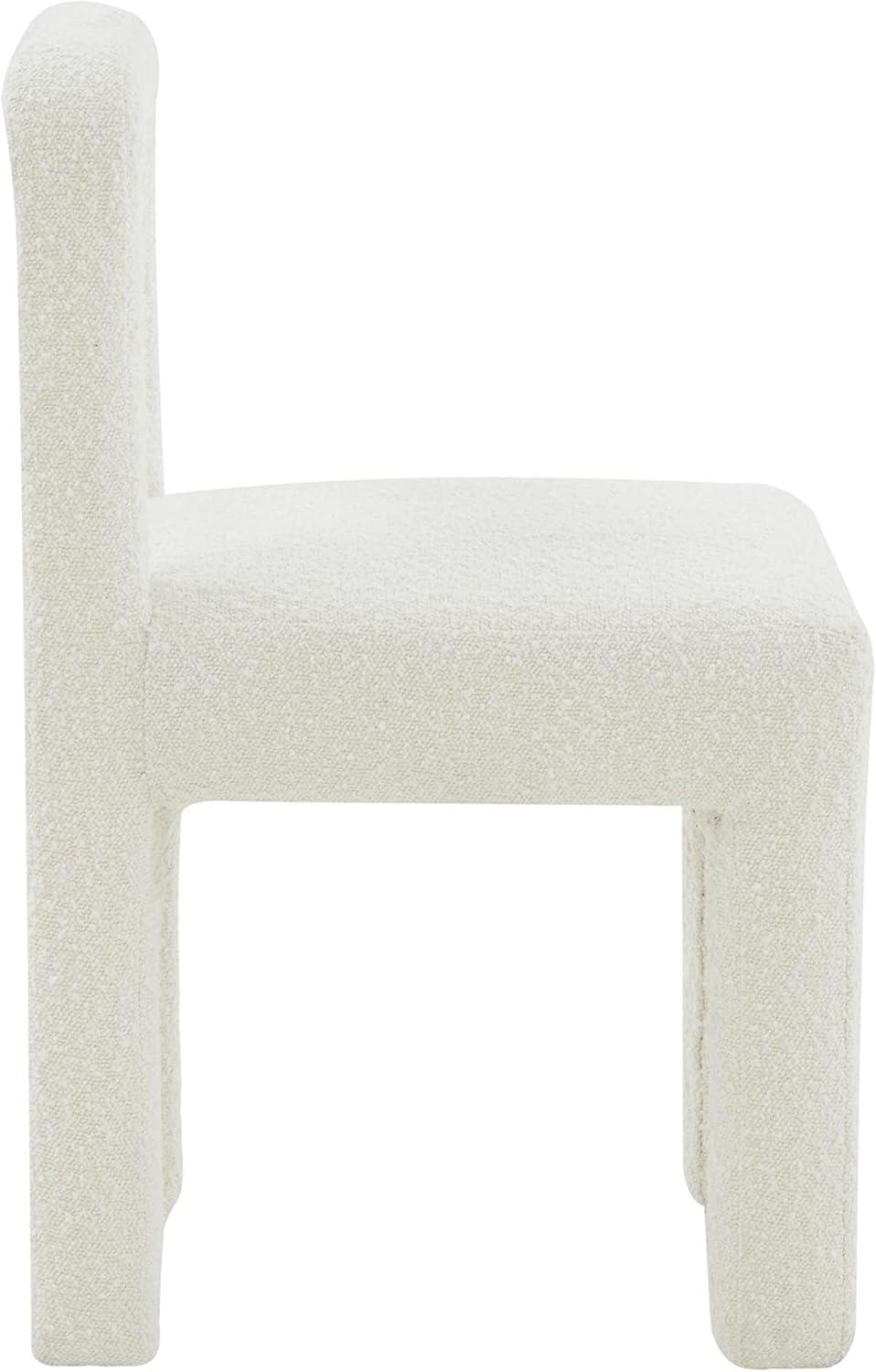 Hazel Cream Boucle Upholstered Pine Dining Chair