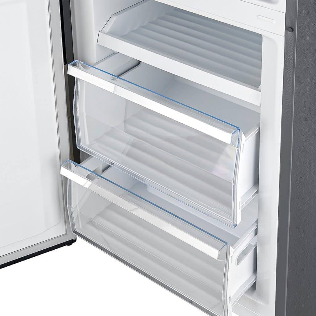 Guardia 46.8-Inch Side-by-Side Bottom Freezer Refrigerator Stainless Steel, 21.6 cu.ft.