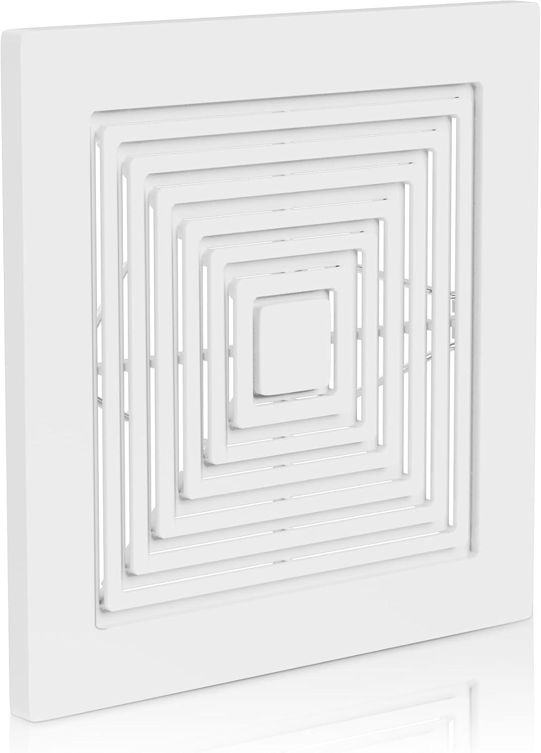 Broan-NuTone BP90 Replacement Grille For 688 Fan , White, 9 In. x 9.25 In. x 0.325 In. with 7.25 and 7.5 in. housing