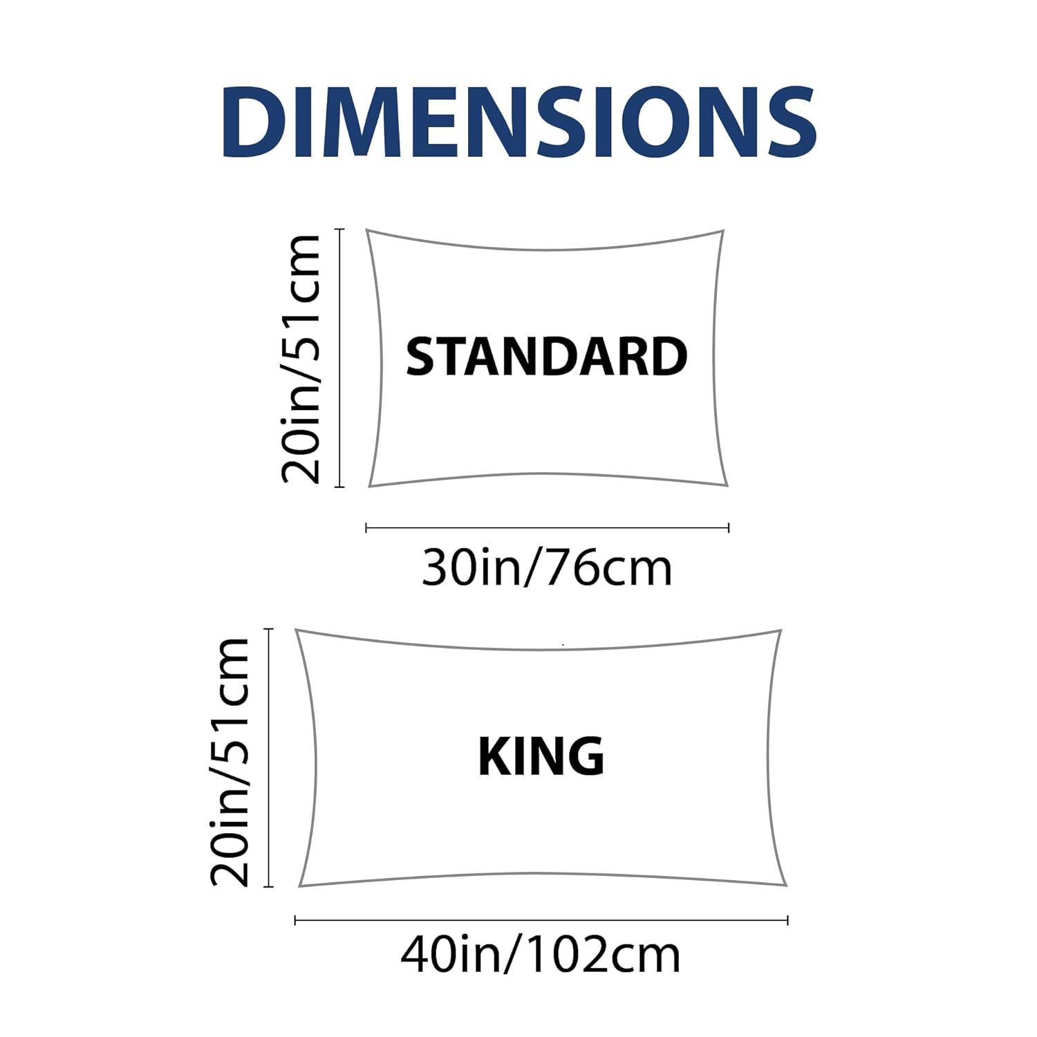 Swift Home | Basics 2-Piece Microfiber Pillowcase Set Blue Fog Standard