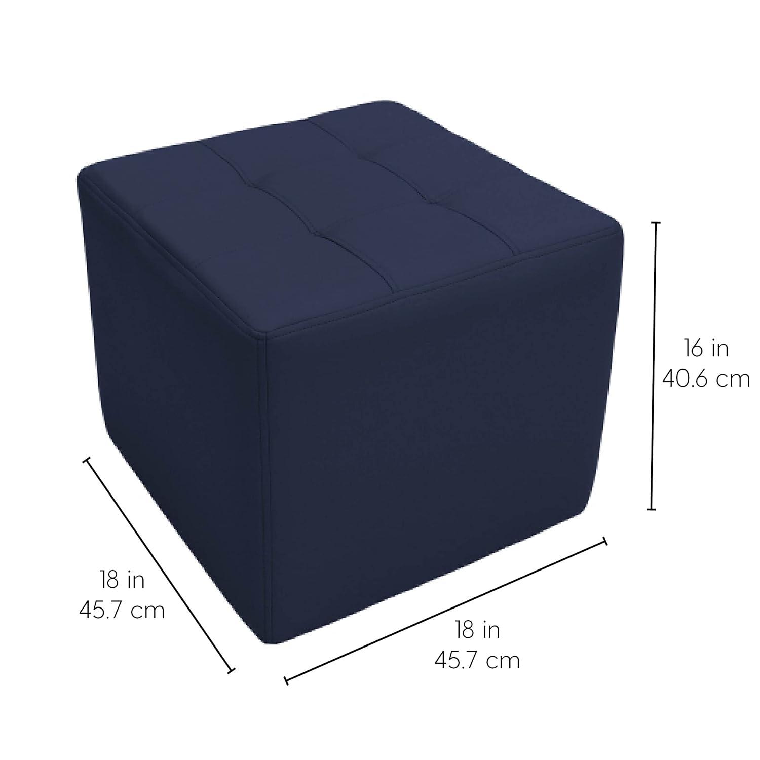 Tufted Square Ottoman 16" Height