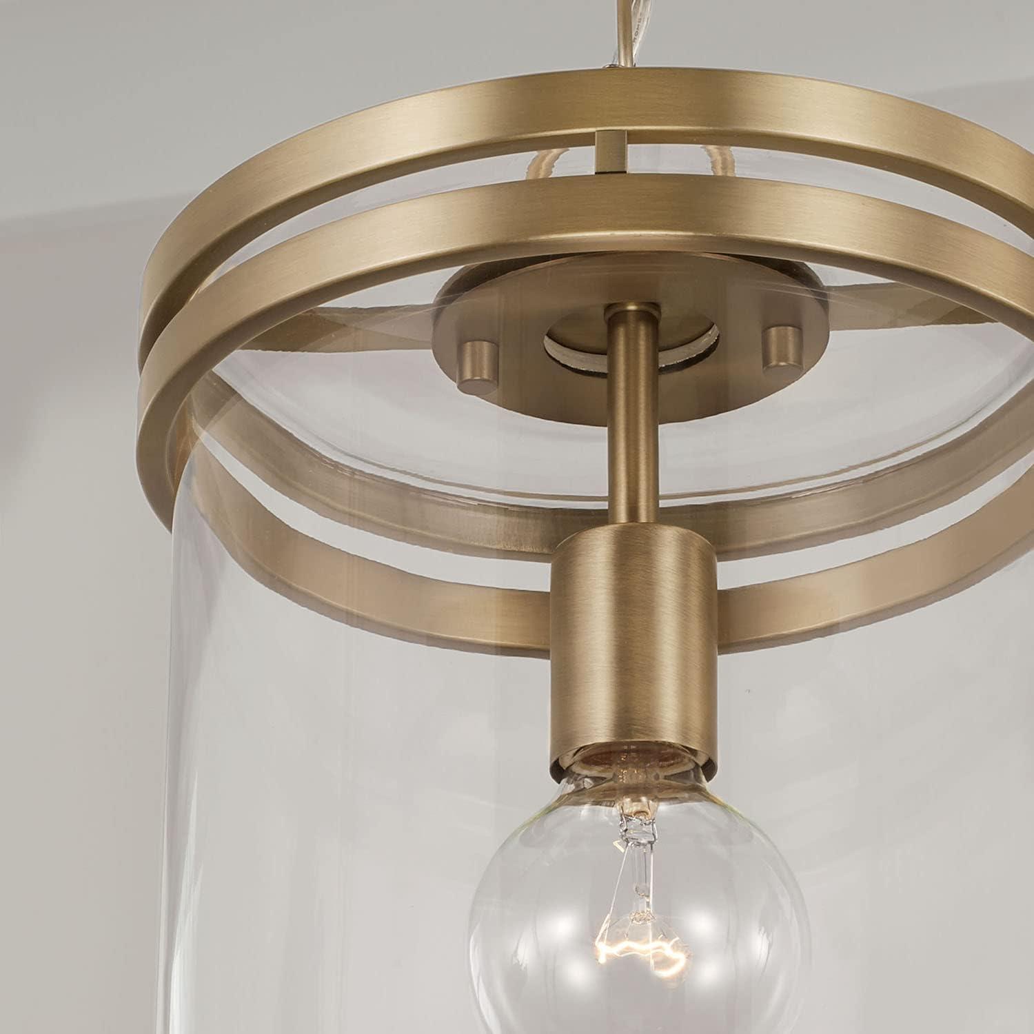 Capital Lighting 348711 Fuller 10" Wide Mini Pendant - Brass