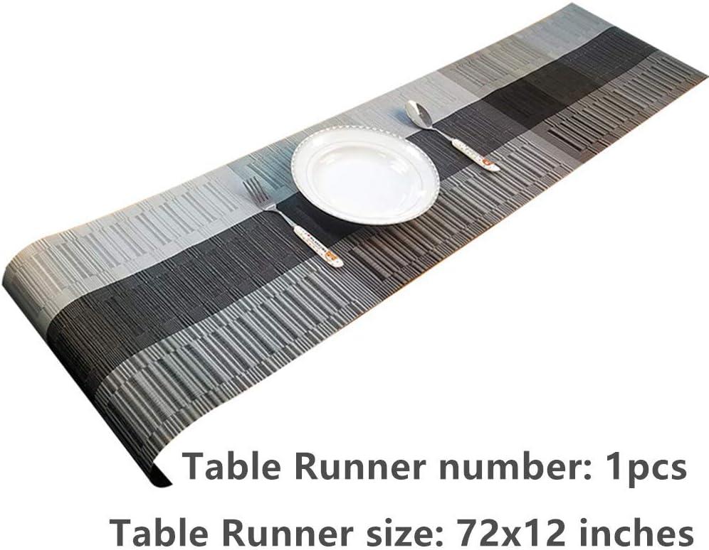 Stylish and Durable Placemats Set for Dining Table | Washable PVC Mats - Set of 6 | Heat Resistant and Easy to Clean | Versatile Home Decor