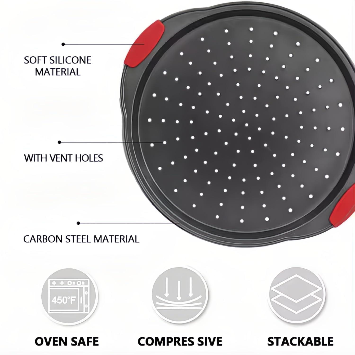 Lifemaster Lifemaster Non-Stick Steel Pizza Pan