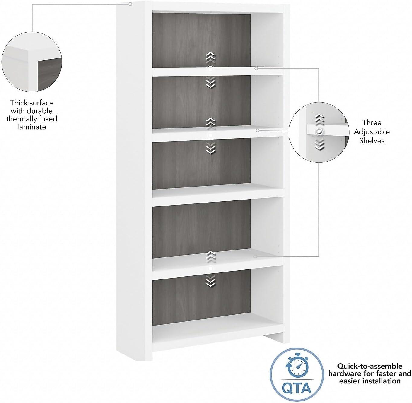 Echo 66" H x 32" W Standard Bookcase