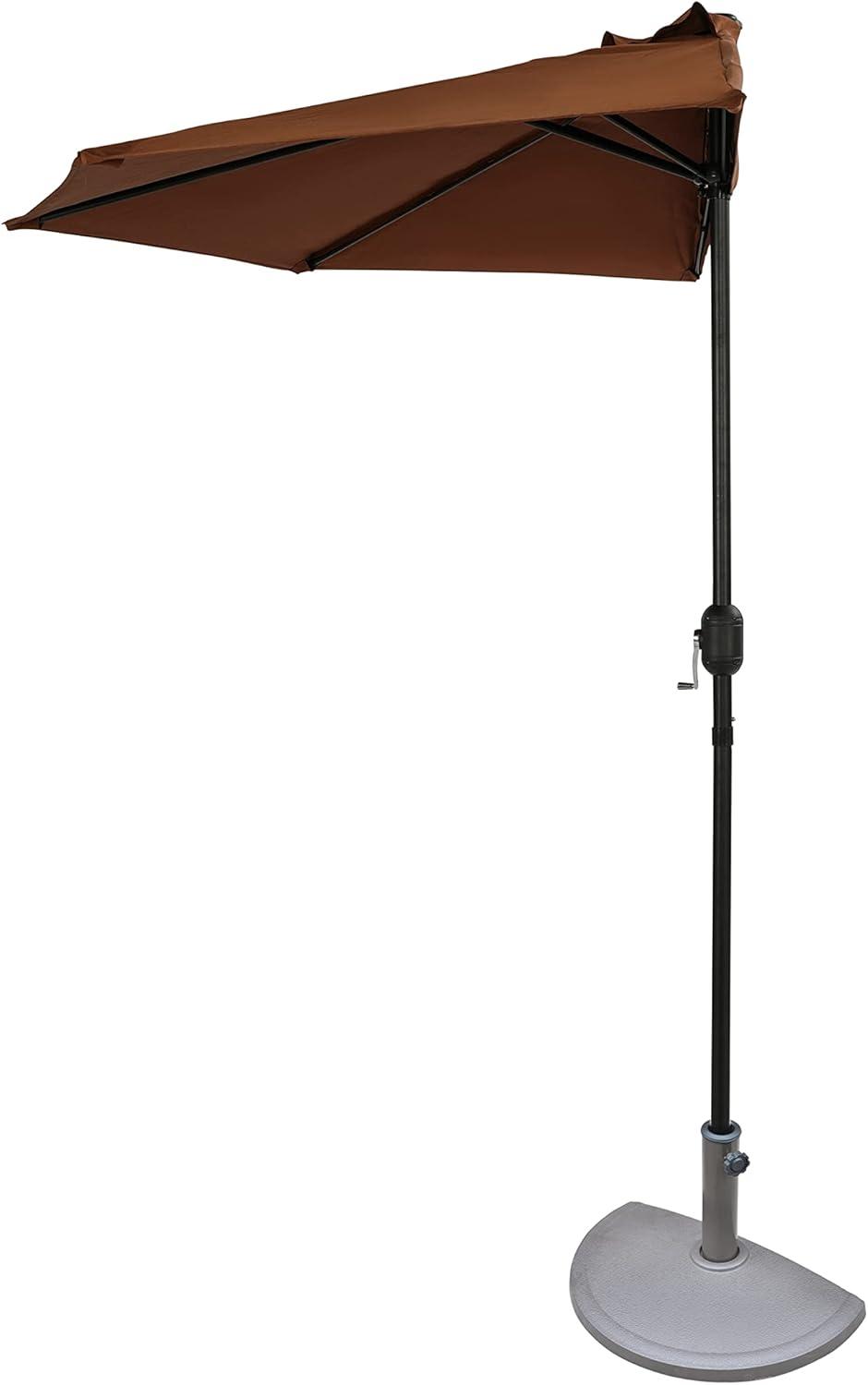 Island Umbrella Lanai 9-ft Half Umbrella in Polyester