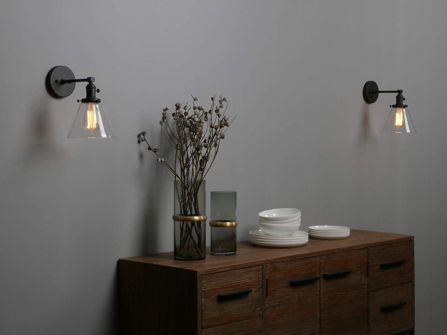 Arti 7.75-in Swing Arm Single Light Wall Sconce with On/Off Switch