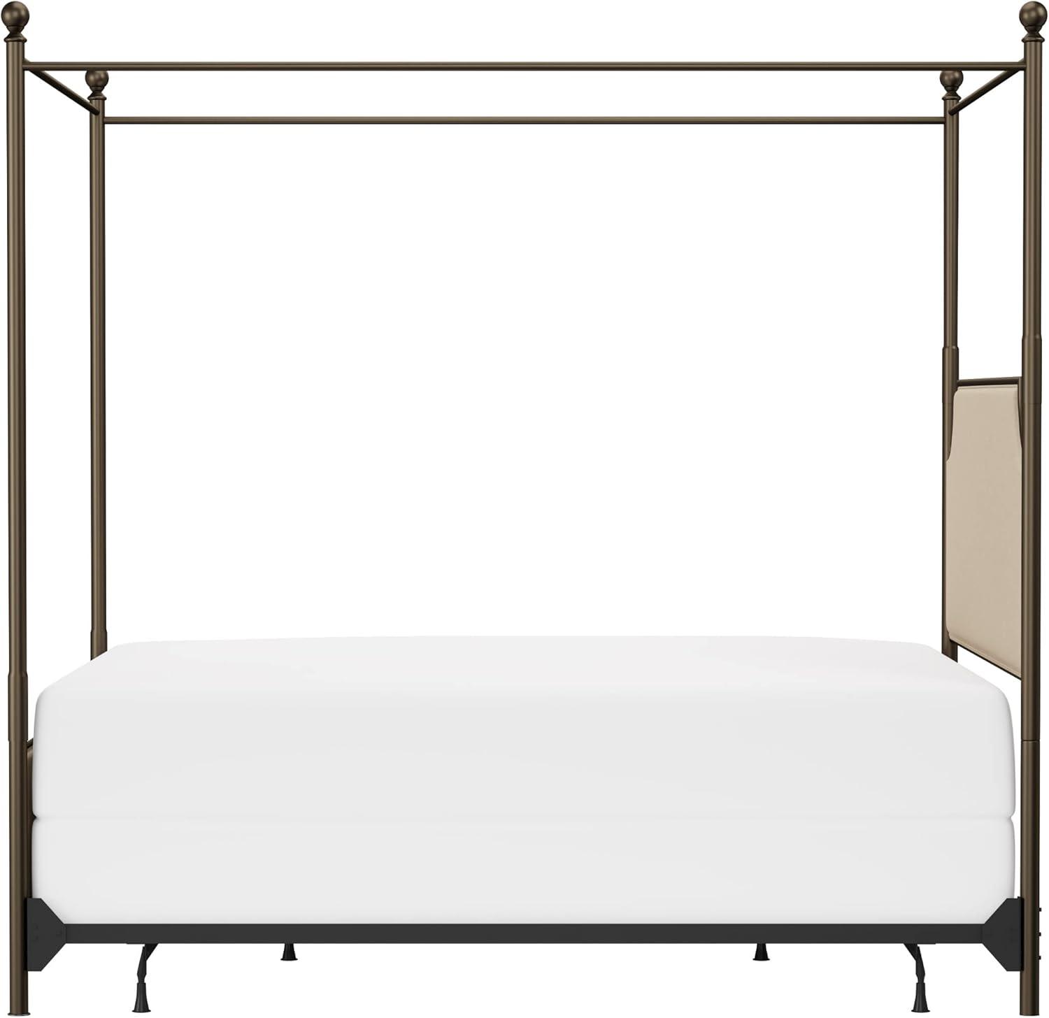 Aasif Upholstered Metal Canopy Bed